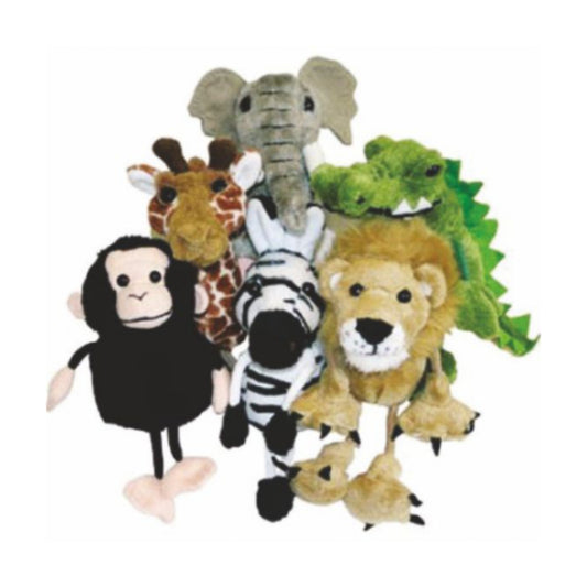 LFP 6 Wild Animals Puppet Set – Fun & Educational Puppets (Set of 10)