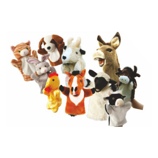 LFP 5 Domestic Animals Puppet Set – Fun & Educational Puppets (Set of 10)